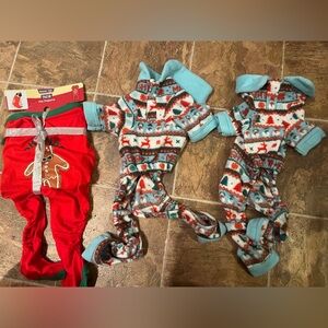 3 Pairs Holiday Dog Pajamas
